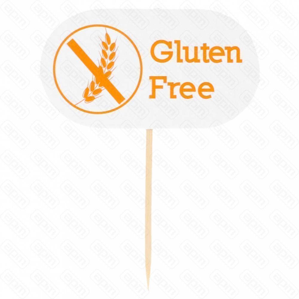 Маркировка-флажок GLUTEN FREE 8 см 100 шт Garcia de PouИспания