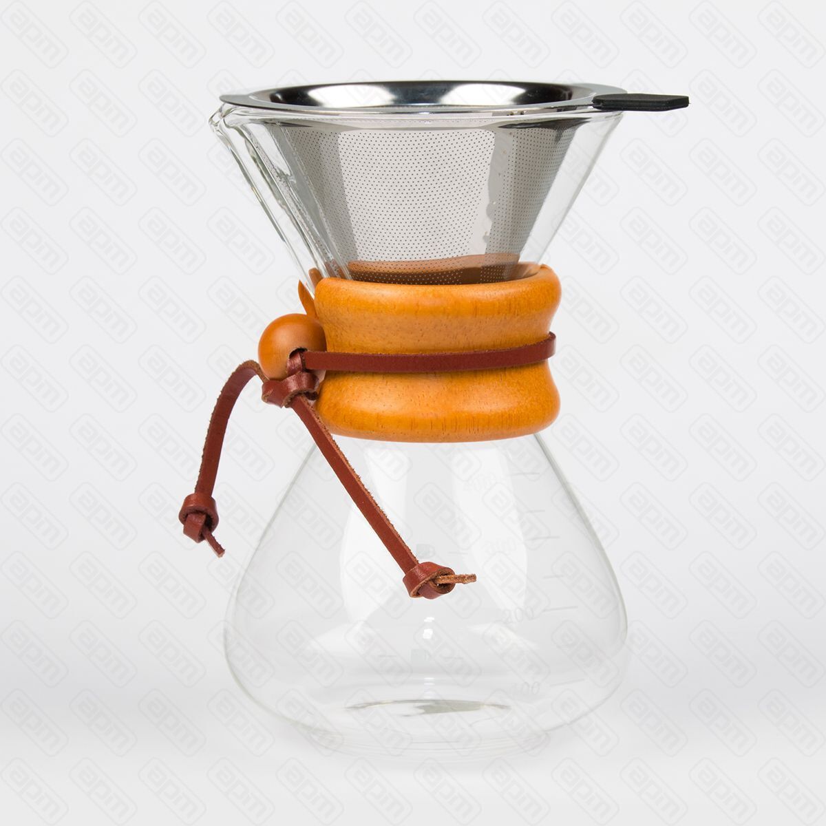 Кофейный стеклянный чайник c фильтром из нержавеющей стали 400 мл PL Proff Coffee
