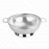 Дуршлаг d255 см настольный с ручкамиметаллический PL Proff Cuisine