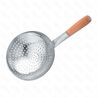 Половник-шумовка короткий Китайский с деревянной ручкой d 28 см  PL Proff Cuisine