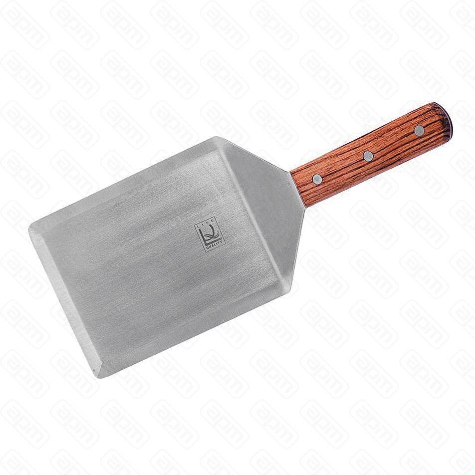 Лопатка металлическая с деревянной ручкой w 13 см l 15 см PL - Proff Chef Line
