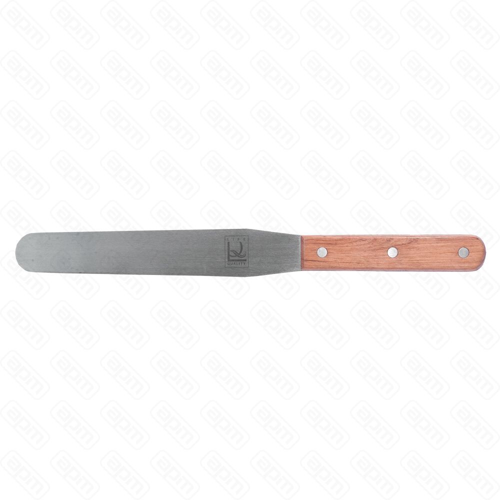 Нож-лопатка кондитерская металлическая с деревянной ручкой 10 см PL - Proff Chef Line
