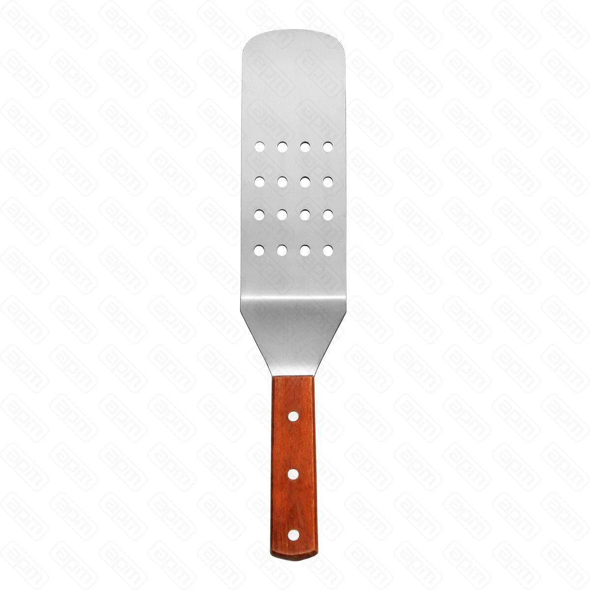 Лопатка металлическаяперфорированная 20 см 24973деревянная ручка  PL Proff Cuisine