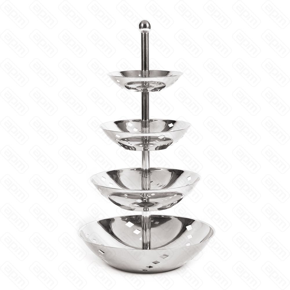 Этажерка 4 яруса h 50 см d 21253138 см нержавейка PL Proff Cuisine