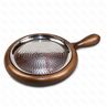 Блюдо нержавейка d 195 см для подачи на деревянной подставке PL Proff Cuisine