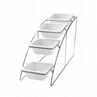 Подставка хромированная для гастроемкостей GN16 215525325 мм 4 яруса PL Proff Cuisine