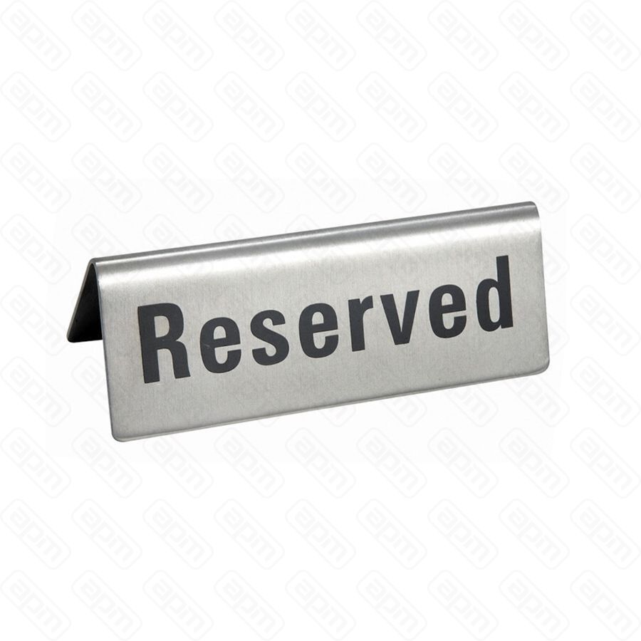 Табличка настольная Reserved 125 см нержавейка PL Proff Cuisine