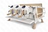 Кофемашина Sanremo Caf Racer 3 гр белая-дерево
