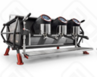 Кофемашина Sanremo Caf Racer Naked 3 гр черно-красная