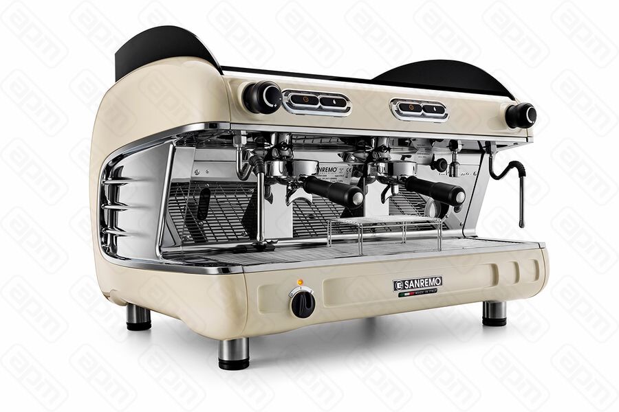 Кофемашина Sanremo Verona SAP полуавтомат 2 высокие гр белая