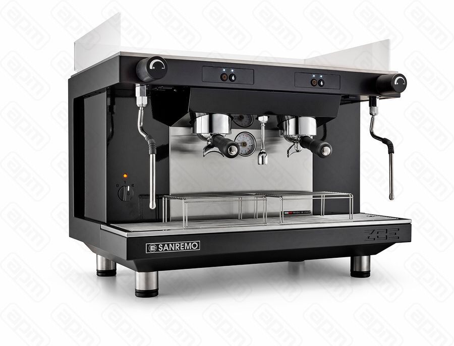 Кофемашина Sanremo Zoe SAP полуавтомат 2 высокие гр чрная