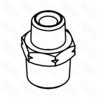 Конический прямой фитинг 14-18M арт10857052