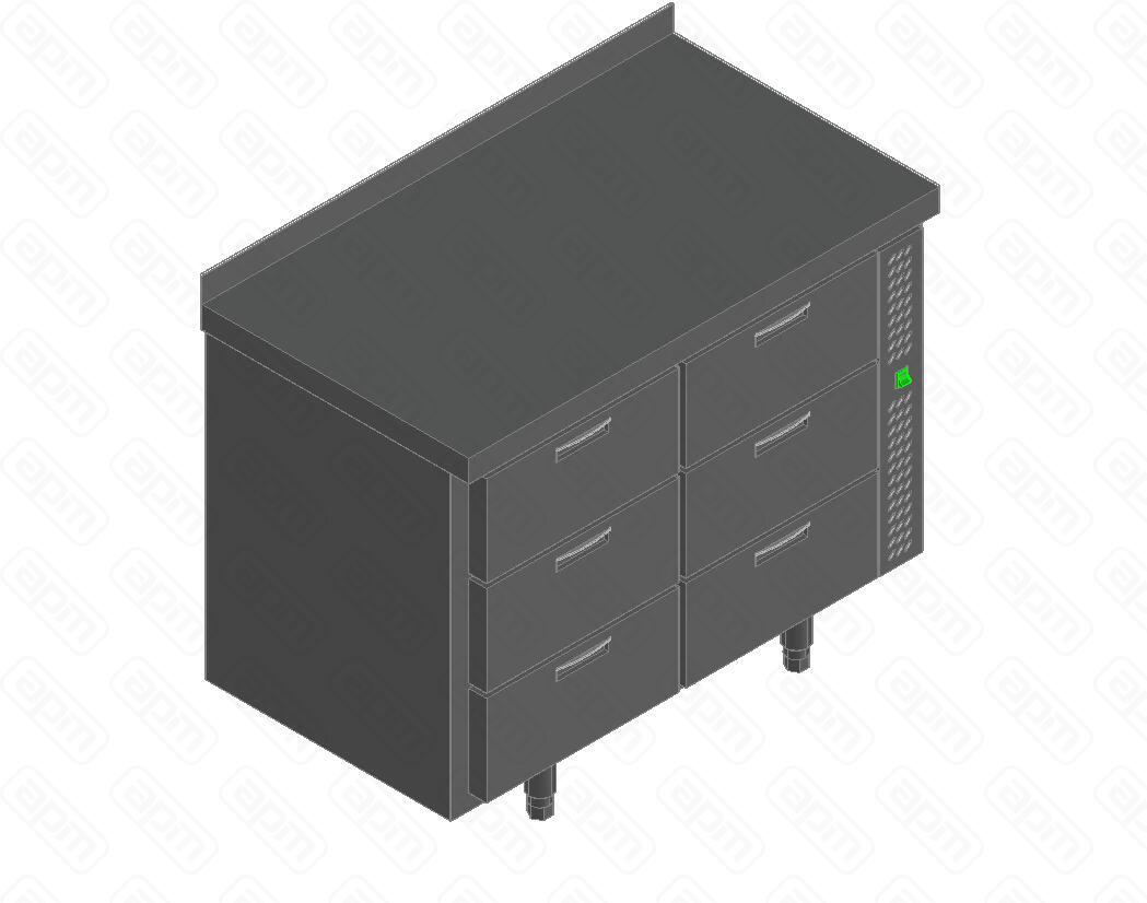СТОЛ С ОХЛАЖДШКАФОМ HICOLD SN 33TN P