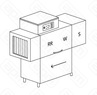 МАШИНА ПОСУДОМОЕЧНАЯ DIHR RX 144 SXDDEXPDR64