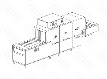 МАШИНА ПОСУДОМОЕЧНАЯ DIHR RX 246 SXDDEDWIXPHR10DRA189MT