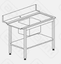 СТОЛ ДГРЯЗПОСУДЫ DIHR T55 800 R