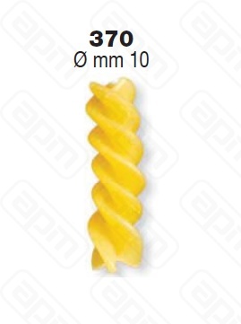ФОРМА LA MONFERRINA ДЛЯ DOLLY  PNUOVA FUSILLI 3 PRINCIPI 10 ММ ДИАМЕТР 370 БРОНЗА