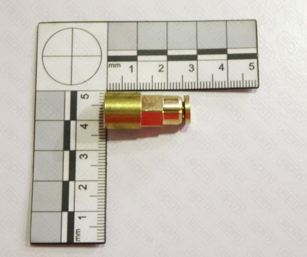 Фитинг никелированный G18F - трубка 4 NICKLE-PLATED FITTING G18F - 4 PIPE