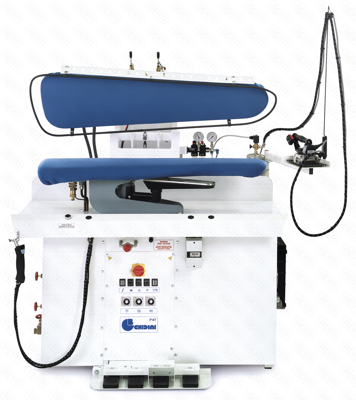 Пресс гладильный GHIDINI P88 U3 AP парогенератор вакуум таймер P88 AP -AIR-OPERATED PRESS MOD P88 PEDAL OPERATED COMPLETE WITH U3 UTILITY BUCKS AND SAFETY FRAME