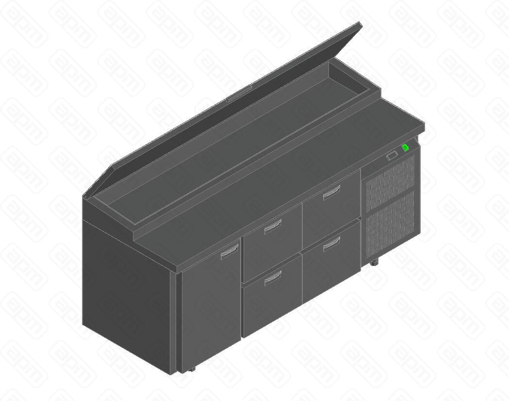 СТОЛ ДЛЯ ПИЦЦЫ HICOLD PZ1-122GN 13H