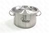 Кастрюля нерж с тройным дном 240х155мм объем 7L с двручками 101618 Viatto