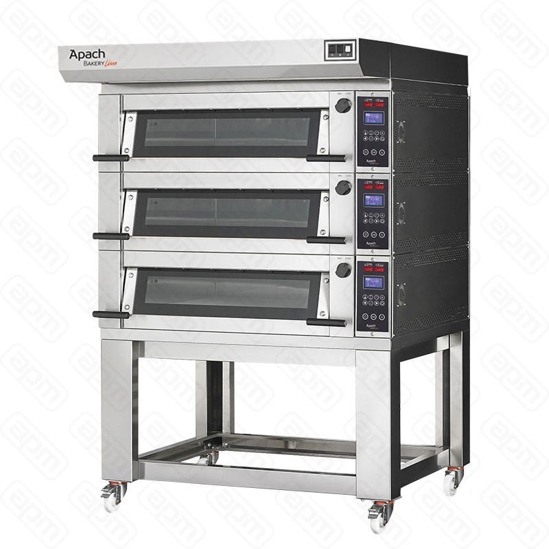 ПЕЧЬ ПОДОВАЯ С ПОДСТАВКОЙ БЕЗ НАПРАВЛЯЮЩИХ APACH BAKERY LINE E2K2L EMP