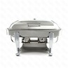 Мармит настольный чефиндиш прямоугольный cо стекл крышкой 12л 37x44x27смOpulent OP0112CP